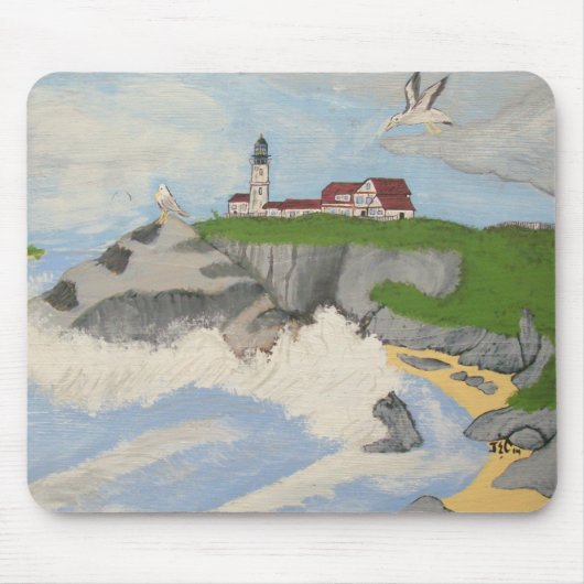 Tapis De Souris Phare de la mer MousePad (Devant)