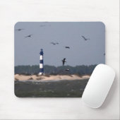 Tapis De Souris Phare de l'île Bodie OBX (Avec souris)
