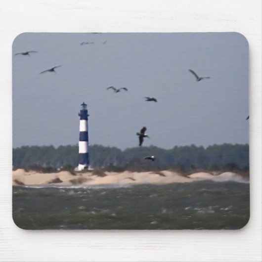 Tapis De Souris Phare de l'île Bodie OBX (Devant)