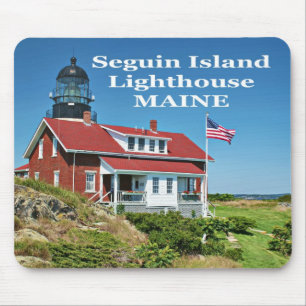 Tapis De Souris Phare de l'île Seguin, Maine Mousepad