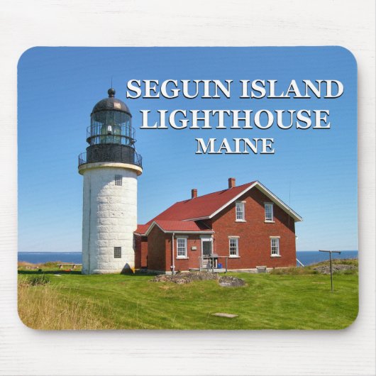 Tapis De Souris Phare de l'île Seguin, Maine Mousepad (Devant)