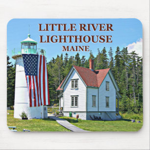 Tapis De Souris Phare de Little River, Maine Mousepad