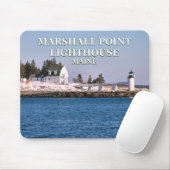 Tapis De Souris Phare de Marshall Point, Maine Mousepad (Avec souris)