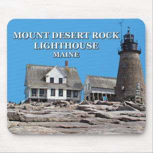 Tapis De Souris Phare de Mount Desert Rock, Maine Mousepad