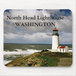 Tapis De Souris Phare de North Head, Washington Mousepad