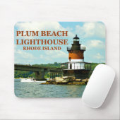 Tapis De Souris Phare de Plum Beach, Rhode Island Mousepad (Avec souris)