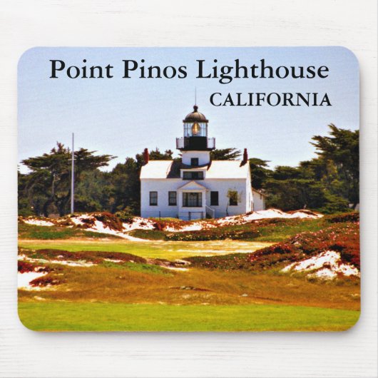 Tapis De Souris Phare de Point Pinos, Californie Mousepad (Devant)