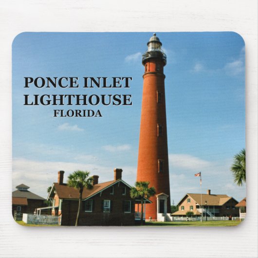 Tapis De Souris Phare de Ponce de Leon Inlet, Floride Mousepad (Devant)