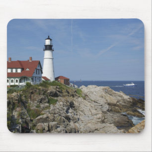 Tapis De Souris Phare de Portland Head, Cape Elizabeth, Maine,