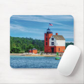 Tapis De Souris Phare de Round Island (Avec souris)