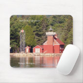 Tapis De Souris Phare de Sand Point Baraga mousepad (Avec souris)