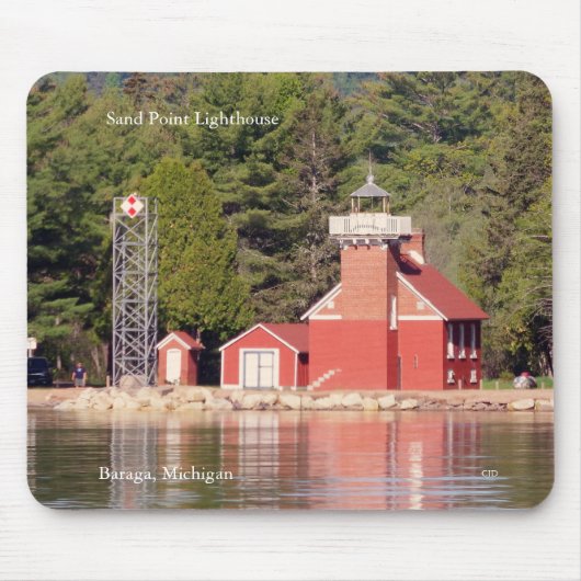 Tapis De Souris Phare de Sand Point Baraga mousepad (Devant)