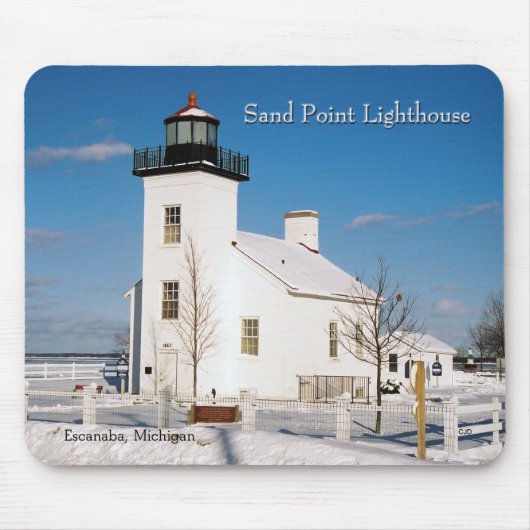 Tapis De Souris Phare de Sand Point Escanaba mousepad (Devant)