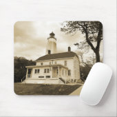 Tapis De Souris Phare de Sandy Hook (Avec souris)