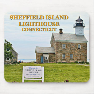 Tapis De Souris Phare de Sheffield Island, Connecticut