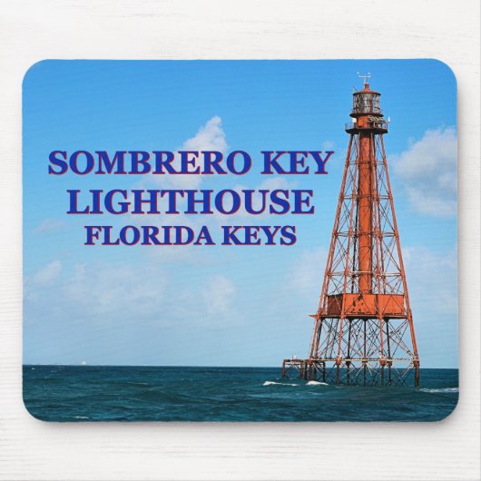 Tapis De Souris Phare de Sombrero Key, Floride Keys Mousepad (Devant)