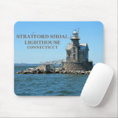 Tapis De Souris Phare de Stratford Shoal, Connecticut Mousepad (Avec souris)