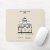 Tapis De Souris Phare de Thomas Point Shoal - Maryland - SBD (Avec souris)