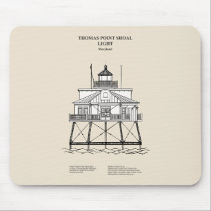 Tapis De Souris Phare de Thomas Point Shoal - Maryland - SBD