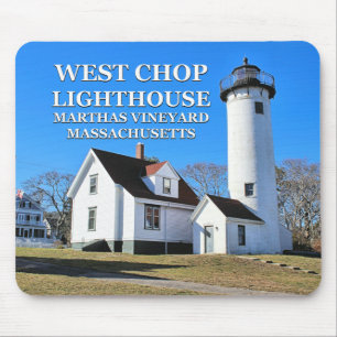 Tapis De Souris Phare de West Chop, Marthas Vineyard MA Mousepad