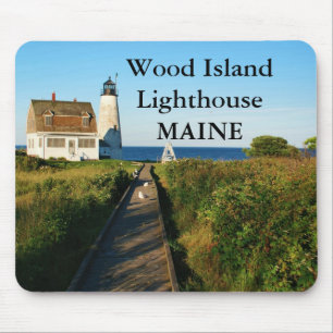 Tapis De Souris Phare de Wood Island, Maine Mousepad