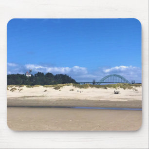 Tapis De Souris Phare de Yaquina Bay, Newport, Oregon