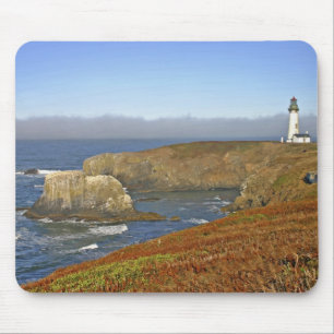 Tapis De Souris Phare de Yaquina Head à Newport Oregon