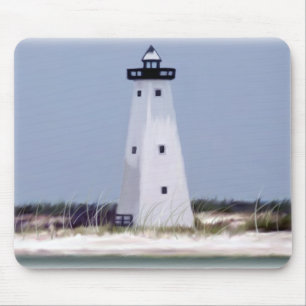 Tapis De Souris Phare d'île de bateau