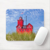 Tapis De Souris Phare du Big Red au Michigan (Avec souris)