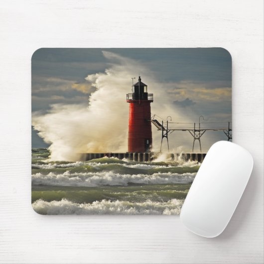 Tapis De Souris Phare du Michigan (Avec souris)