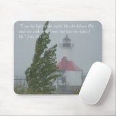 Tapis De Souris Phare et arbre (Avec souris)