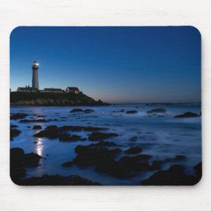 Tapis De Souris Phare Half Moon Bay, Ca de point de pigeon