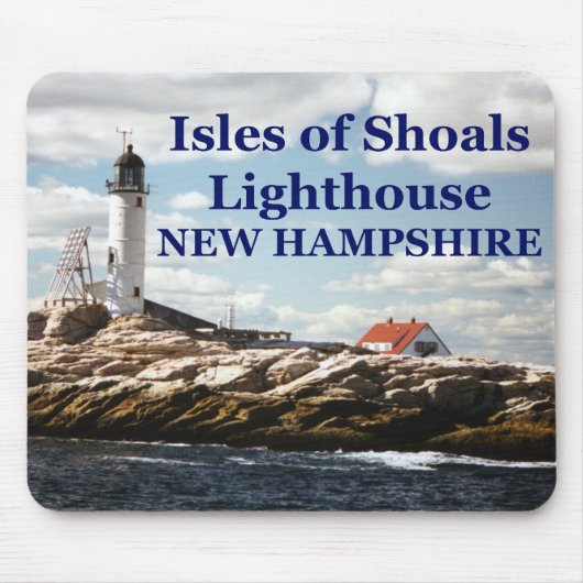 Tapis De Souris Phare Isles of Shoals, New Hampshire Mousepad (Devant)