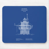 Tapis De Souris Phare lumineux de Duxbury Pier - Massachusetts - A (Devant)