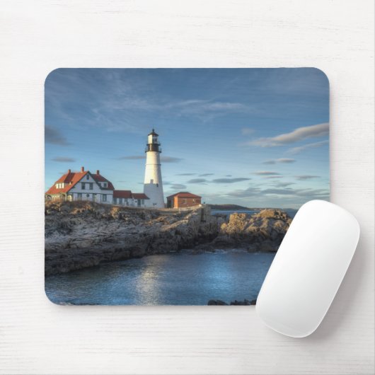 Tapis De Souris Phare principal de Portland (Avec souris)