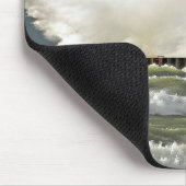 Tapis De Souris phare rouge avec grande vague (Coin)