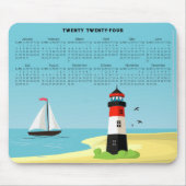 Tapis De Souris Phare Scène 2024 Calendrier Mousepad (Devant)