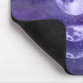 Tapis De Souris Phases de la lune Motif céleste violet et bleu (Coin)