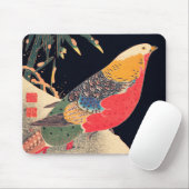 Tapis De Souris Phéasant d'or dans la neige par Ito Jakuchu (Avec souris)