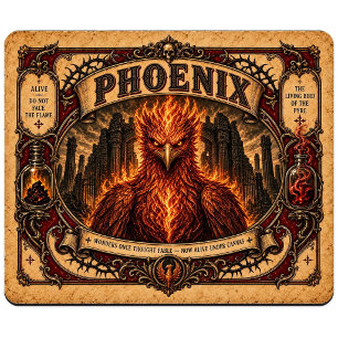 Tapis De Souris Phénix, Monstre de Cirque Vintage