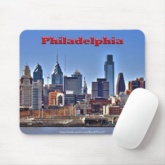 Tapis De Souris Philadelphie "HDR"Skyline Mousepad (Avec souris)