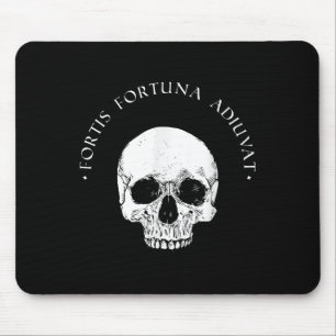 Tapis De Souris Philosophie stoïque Fortis Fortuna Adiuvat Crâne S