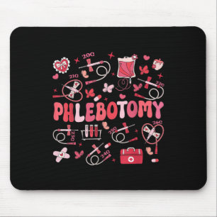 Tapis De Souris Phlebotomiste Coeur Phlebotomie Infirmière Tech Ca