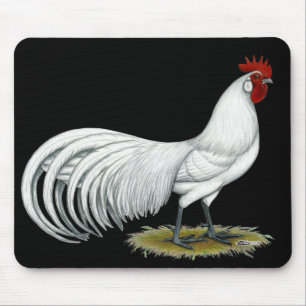 Tapis De Souris Phoenix : Coq blanc