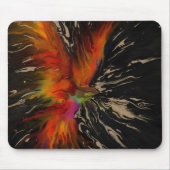 Tapis De Souris Phoenix Rising – Art Explosion de Feu Abstrait (Devant)