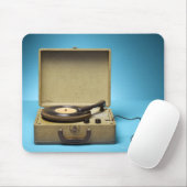 Tapis De Souris Phonographe vintage (Avec souris)