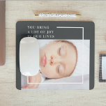 Tapis De Souris Photo bébé mignonne moderne | Citation de beauté<br><div class="desc">Capturez l'essence de l'innocence et de la beauté avec notre collection moderne et adorable de produits photo pour bébé sur Zazzle! Chérissez les précieux moments avec ces images charmantes qui célèbrent la pureté et la joie de l'enfance. Chaque objet est soigneusement conçu pour mettre en valeur la beauté de l'innocence,...</div>