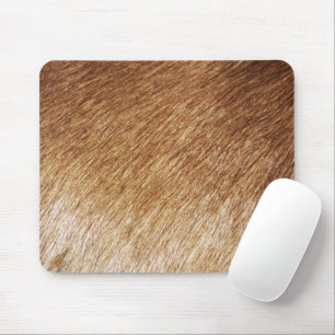 Tapis De Souris Photo Brown Mousepad de texture de fourrure
