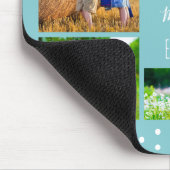 Tapis De Souris Photo Collage Best Mom Ever Sky Blue (Coin)