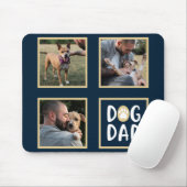 Tapis De Souris Photo Collage Chien Papa Souris Pad (Avec souris)